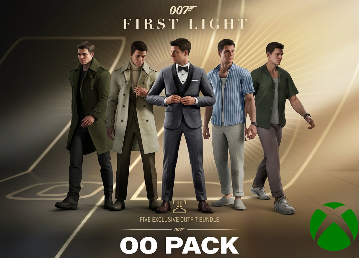 007 First Light 00 Pack DLC Xbox Series X/S 5 Exclusive Outfits Skin Bundle