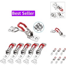 6-Pack 4001 330Lbs Holding Capacity Toggle Latch Clamp with Screws Adjustab...