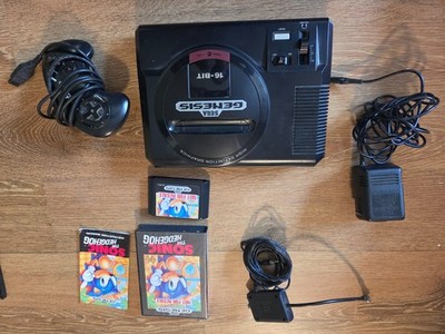 Sega Genesis Model 1 1601 Complete with Box, Styrofoam, Sonic the Hedgehog