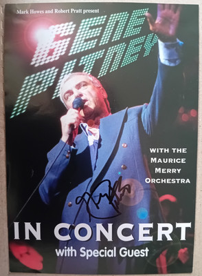 ORIGINAL HANDSIGNIERTER FLYER GENE PITNEY Sänger Twenty Four Hours From Tulsa