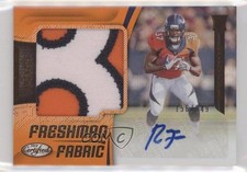 2018 Certified Freshman Fabric Signatures Mirror Orange Royce Freeman Auto i5f