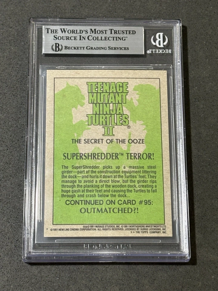 KEVIN NASH SUPER SHREDDER 1991 TOPPS TMNT SIGNED AUTOGRPAHED CARD BAS AUTHENTIC - Imagem 2 de 2