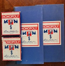 Vintage "MONOPOLY" by Parker Bros. Finance Games, Good Estate Condition