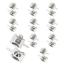 10Pcs Battery Spring Contact 18 x 15mm Positive Negative Unipolar, Concave
