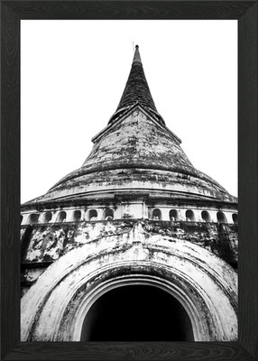 Antiker Buddha Tempel gerahmtes Wandbild Poster Leinwanddruck Bild