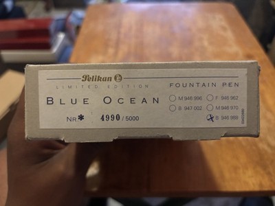 PELIKAN M800 Blue Ocean Limited Edition 5000 Fountain Pen M - NIB, #4990/5000