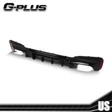 Glossy Black Rear Bumper Diffuser Fit For 2017-2023 BMW G30 5 Series M Sport
