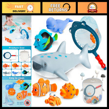 Mold-Free Baby Bath Toys for Toddlers 1-3, Water Play Toys with Storage Bag, Ide