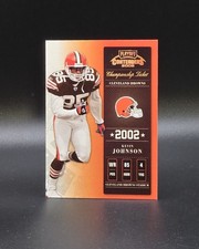 2002 Playoff Contenders KEVIN JOHNSON /250 Championship Ticket Parallel #21