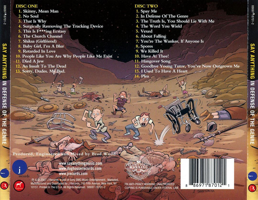 Say Anything In Defense Of The Genre New Cd
