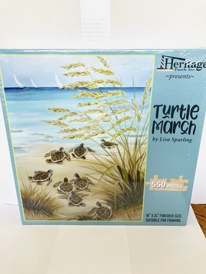 Heritage Turtle March 550 Piece Puzzle New Sealed 18X 24in