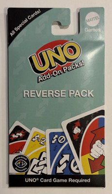 UNO -  Add On Packs! - Reverse Pack - 16 Cards - Brand New/Unopened