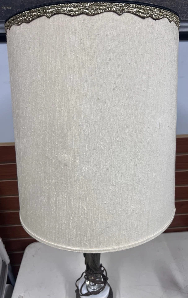 Vintage Brass Sculpture/Statue Lamp Grecian Maiden Wilmer F. 766. 31” Works - Image 3 of 4