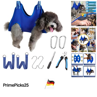 Hundepflege Set Nylon Hängematte Hundetragehilfe zum Krallenschneiden Extra K...