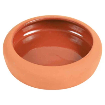 Trixie Keramiknapf Nager Fressnapf Terracotta mit Gewölbtem Rand