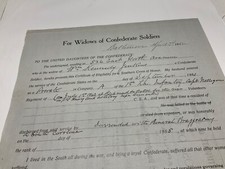 CIVIL WAR WIDOW OF CONFEDERATE SOLDIER CROSS OF HONOR 1912 1st MARYLAND @1818