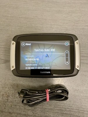 TomTom Rider 400 Europe Lifetime Maps Motorcycle Sat Nav (UNIT ONLY) - Image 1 of 4