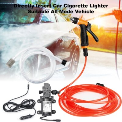 #ad 12V 100W Upgraded Water Pump Auto Washer Sprayer Gun High Pressure Car Cleaner $35.99