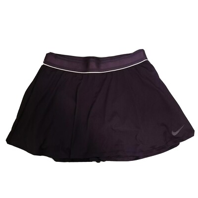 Nike Golf Skirt Skort Dri Fit Tennis Under Shorts Purple Stripe