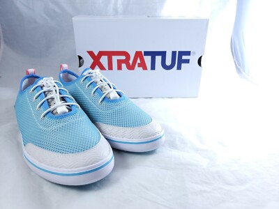 XTRATUF Riptide Women's Size 8 Airmesh Deck Shoes Blue & White