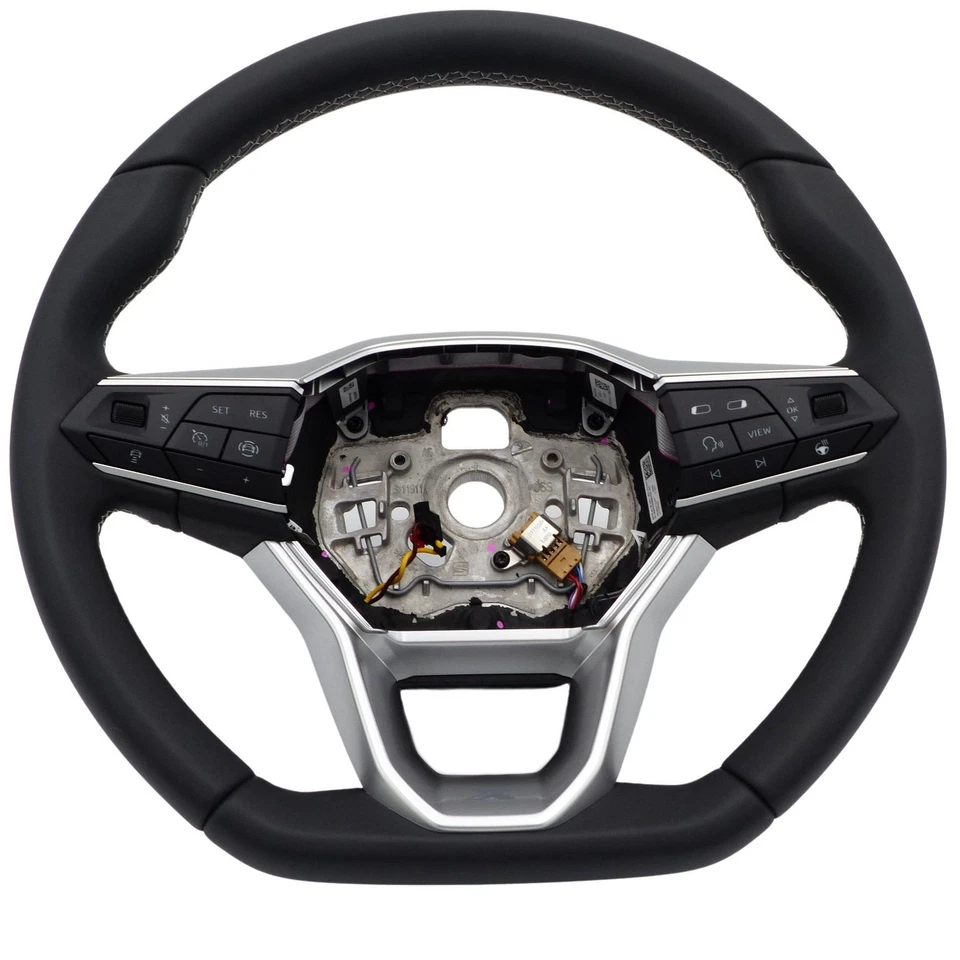 Volante multifunción calefactable ACC levas de cambio Seat Ateca Leon KL Tarraco cuero Foto 2 de 4