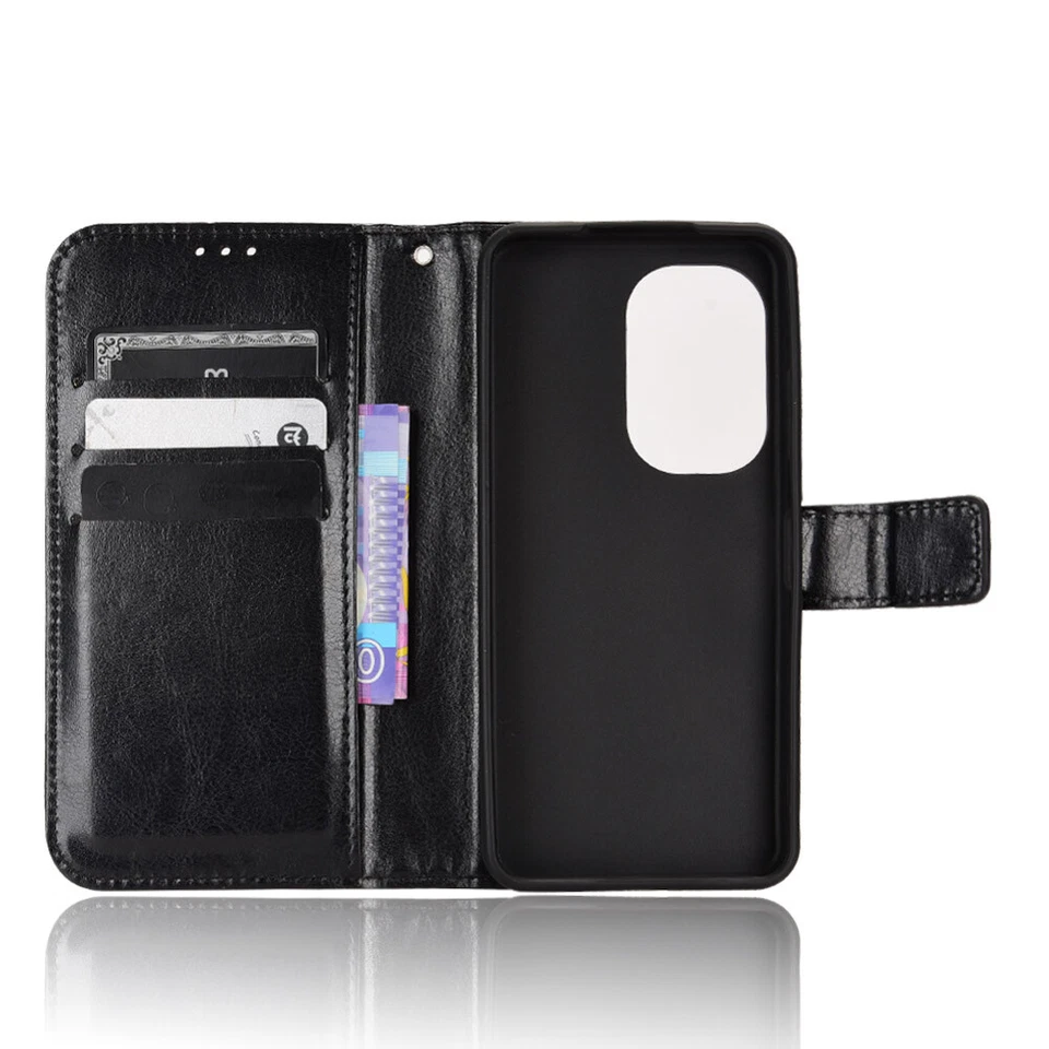 For Asus Zenfone 10 / 9  Crazy horse Skin Magnetic Flip PU Leather Wallet Case - Image 3 of 4
