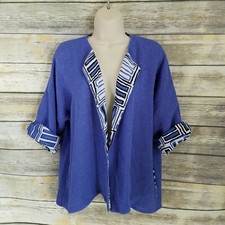 Masai Clothing Company Size S Cardigan Sweater Cotton Viscose Open Front