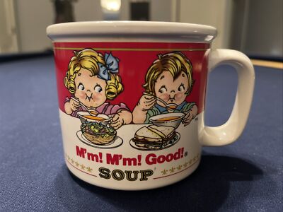 Vintage 1989 Campbell's Kids Soup Cup Mug M'm! M'm! Good! Westwood International