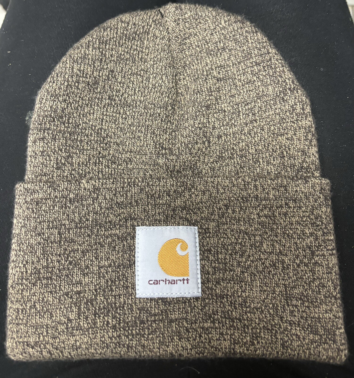 Carhartt Men’s Knit Cuffed Beanie in Brown/Sandstone One Size A18-247