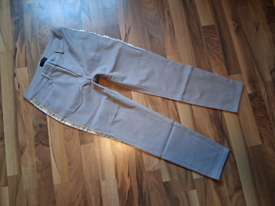 CREATION L schmale Jeans Hose grau Kurzgröße 18 (36) mit Galonstreifen 5-Pocket