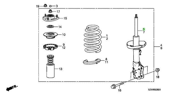 ✓ HONDA STEP WAGON Genuine RK1 Front Shock Left/Right Set JDM | eBay