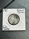 1911 P Barber Silver Dime Nice Full Liberty XF Extra Fine Coin (Raw9476)