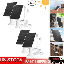 4XMagnetic Solar Panel Charger for Arlo Ultra/Ultra2/Pro 3/Pro 4 Security Camera