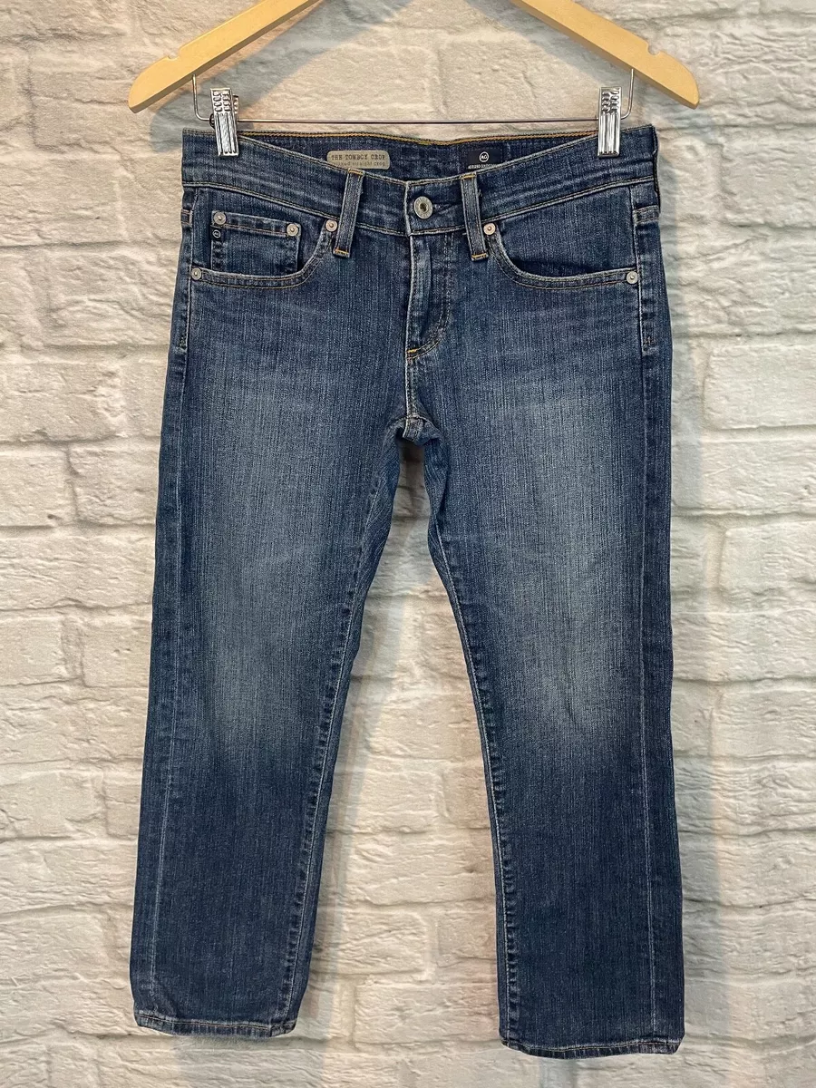 AG Adriano Goldschmied The Tomboy Crop Relaxed Straight Crop Jeans