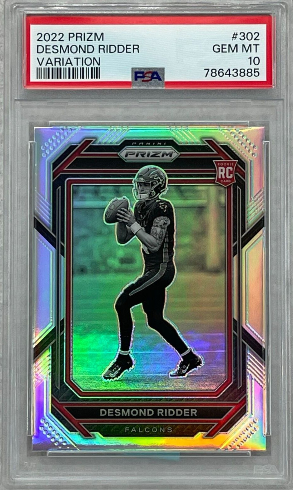 2022 PANINI PRIZM DESMOND RIDDER #302 VARIATION ROOKIE RC PSA 10 GEM MT