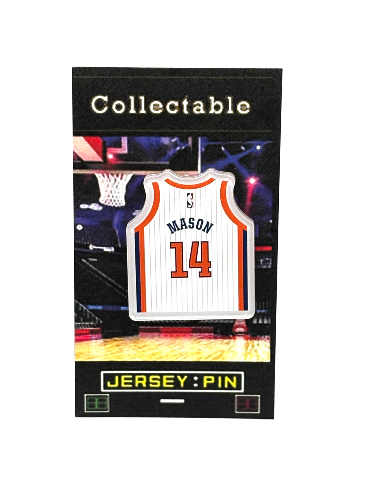 New York Knicks Anthony Mason jersey lapel pin-Classic Collectable