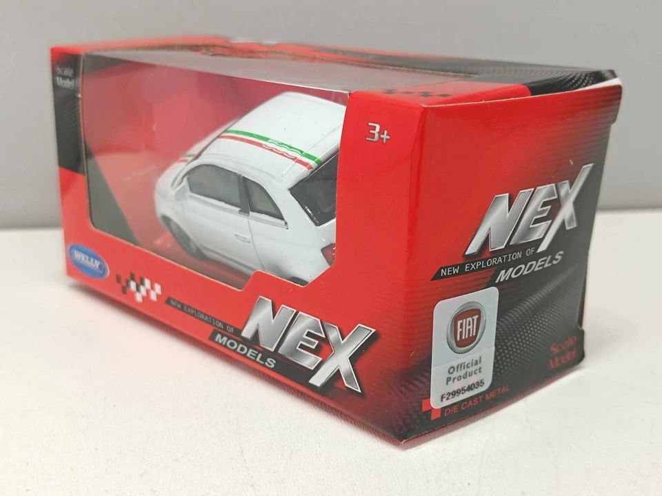 Fiat 500 - 2007 Bianco White - Welly Nex 1:43 Nuovo - Immagine 3 di 4