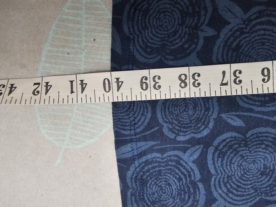 Seasalt Longor Dress Size 12 UK Blue Floral Fit & Flare Bamboo Cotton