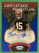 2018 Certified Potential Signatures Mirror Blue Auto /50 Malik Jefferson RC