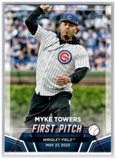 FP-2 Myke Towers Wrigley Field 2024 Topps First Pitch Insert