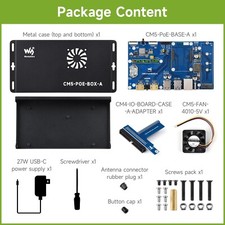 Waveshare Raspberry Pi Compute Module 5 IO Board With PoE Feature For CM5