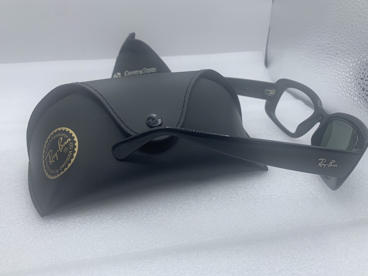 Ray-Ban RB4122 601/71 Sunglasses Black Rectangle FRAMES ONLY Made in Italy Ray Ban Sunglasses FRAME ONLY RB 4122 601/71 Black Square  main image 4