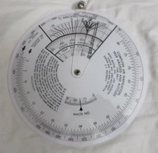 US Air Force 1955 MB-1 Air Navigation True Air Speed Altitude Computer Case NEW
