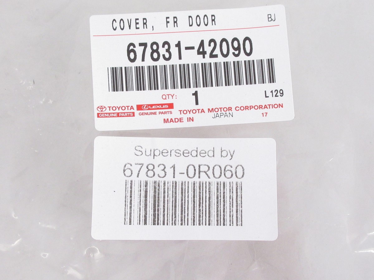 Genuine OEM Toyota 67831-0R060 Passenger Front Door Service Access