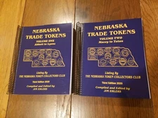 NETCClub DISCOUNTED 2020 Nebraska Trade Token Catalog 3rd Edition set of 2 Book