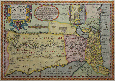 Aegyptus antiqua - Ägypten in der Antike - A. Ortelius 1609 - Ancient Egypt -Rar