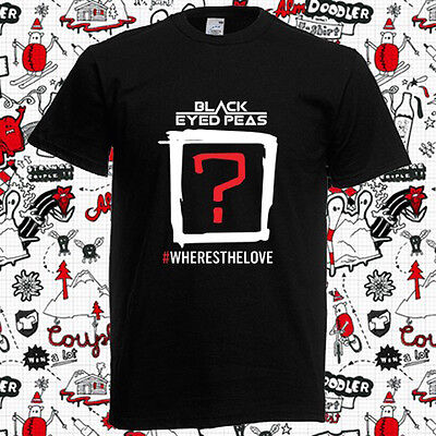 The Black Eyed Peas Where Is The Love Music Men S Black T Shirt Size S 3xl Ebay