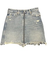 Abercrombie  Fitch Zoe Natural Rise Vintage A-Line Denim Skirt Size 25/0 EUC
