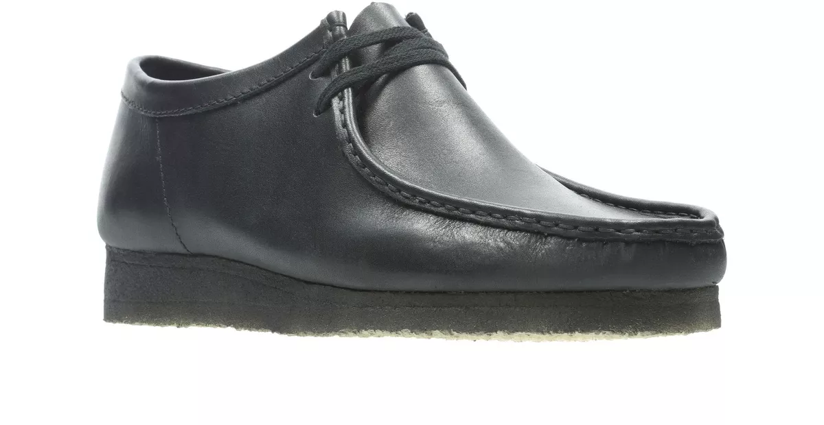 CLARKS ORIGINALS Wallabee Black Leather New