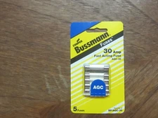 Cooper Bussmann Fast Acting Fuse Fuses P# AGC-30